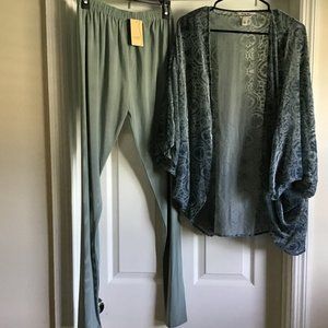 Season's nearly sheer pants, Krazy Kat sheer and velvet shrug outfit size L-XL